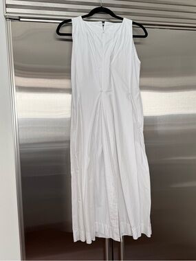 Daniela Gregis Sleeveless White Midi Dress